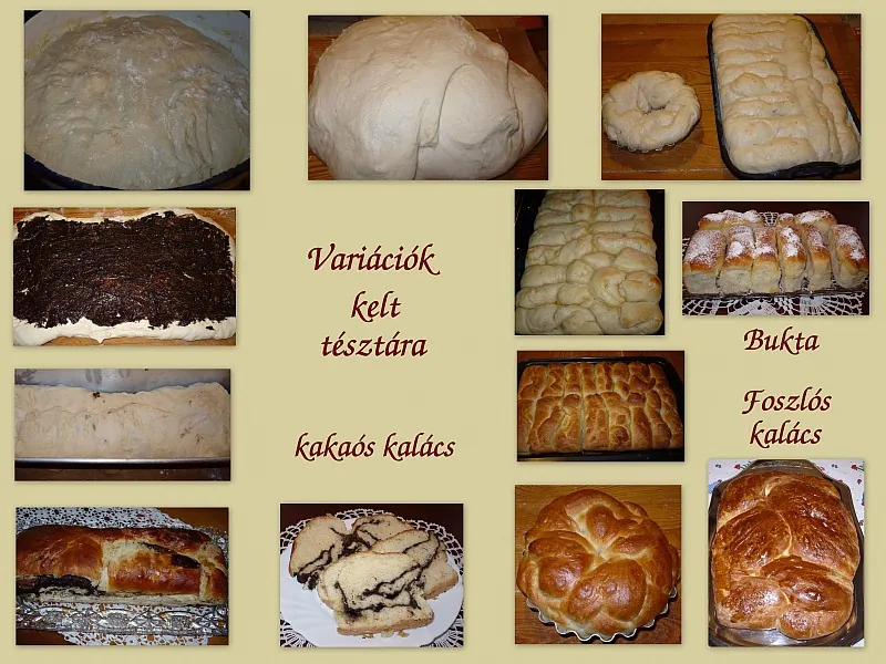 Variációk kelt tésztára