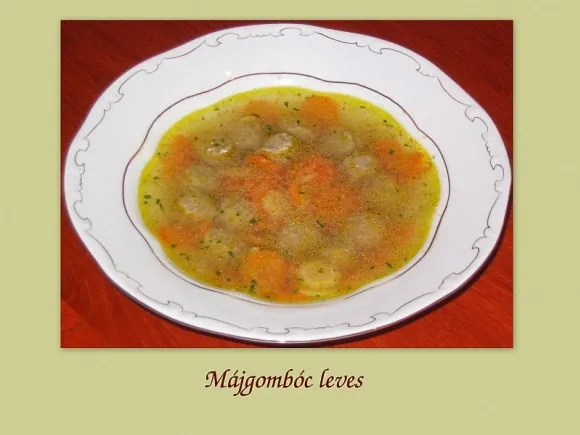 Májgombóc leves
