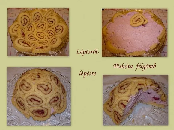 Piskóta félgömb