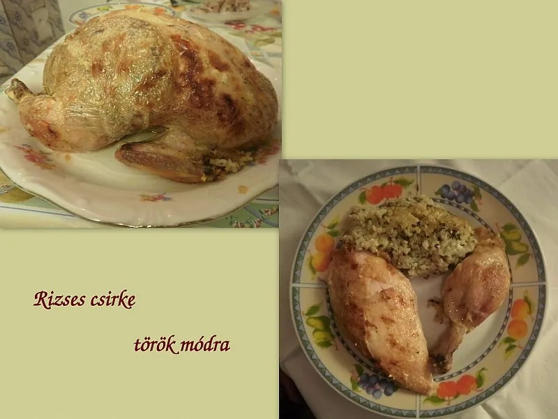 Rizses csirke török módra