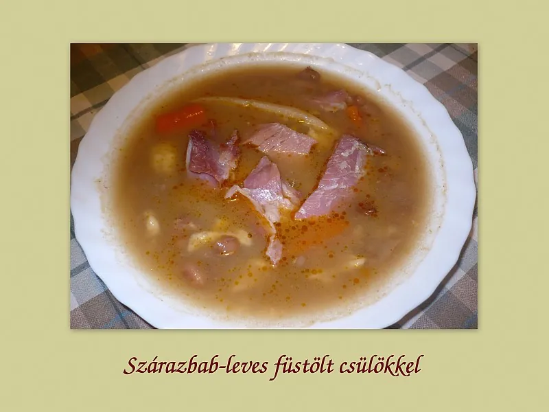 Szárazbab-leves füstölt csülökkel