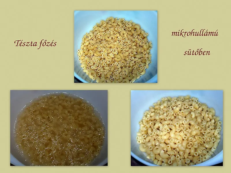 Tésztafőzés mikróban