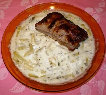 Zöldbabfőzelék másként